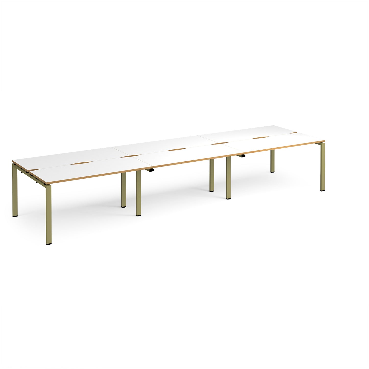 Adapt triple back to back desks 1200mm deep - E4212-GN-WO