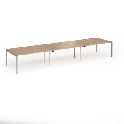 Connex Plus Goal Post Double Back to Back Desks 1200mm deep - GCO4812-S-B
