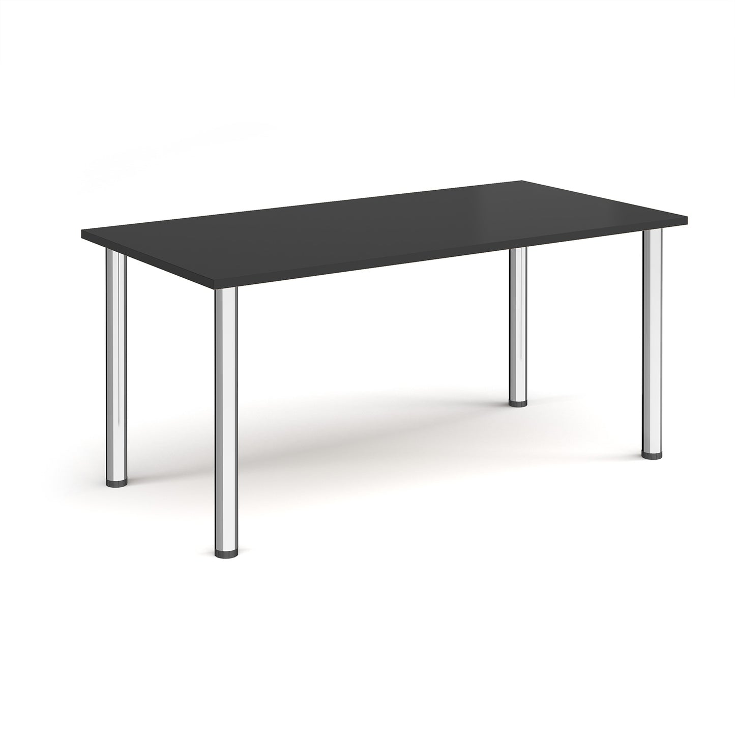 Rectangular radial leg meeting table - DRL1600-C-BK