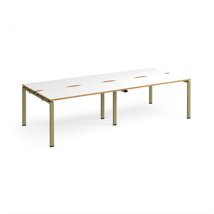 Adapt double back to back desks 1200mm deep - E2812-GN-WO