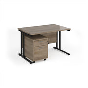 Maestro 25 desk 800mm with 2 drawer pedestal