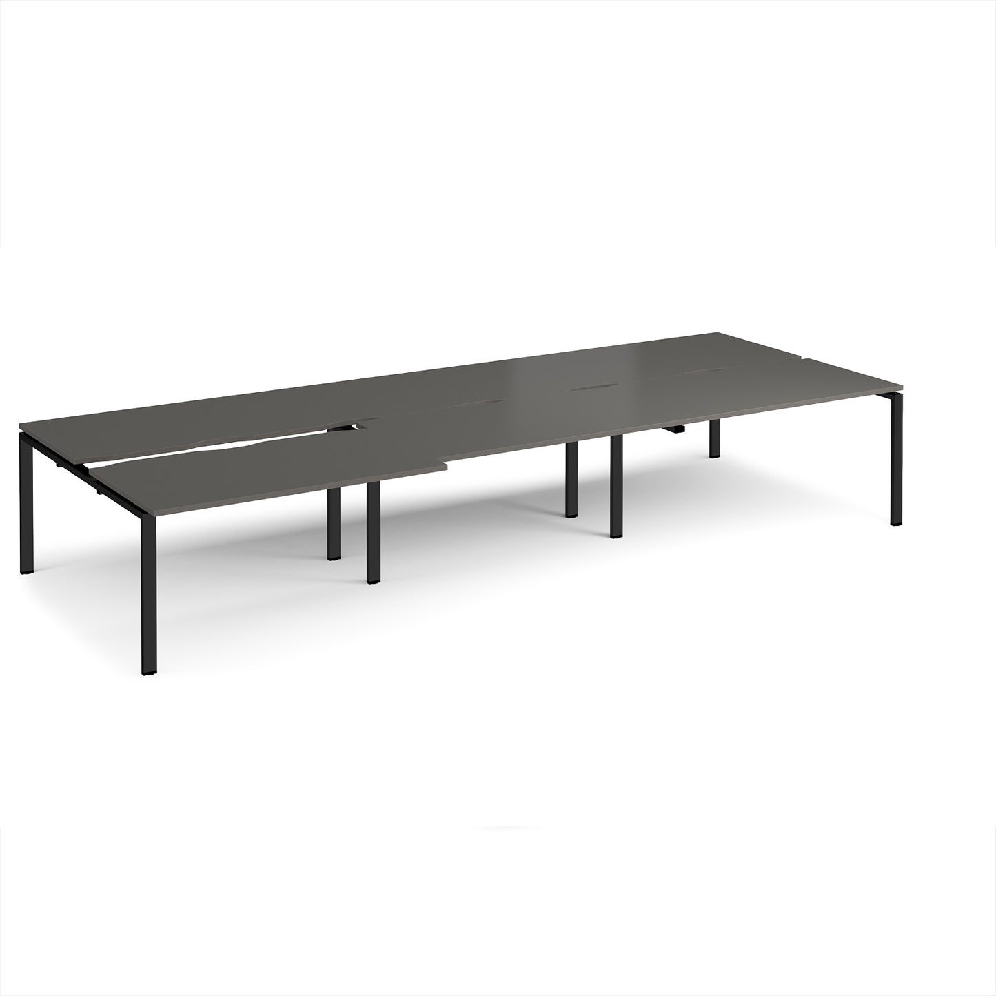 Adapt sliding top triple B2B desks 1600mm deep - STE4216-K-OG