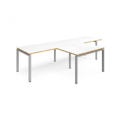 Adapt double desk with returns - ER3288-S-WO