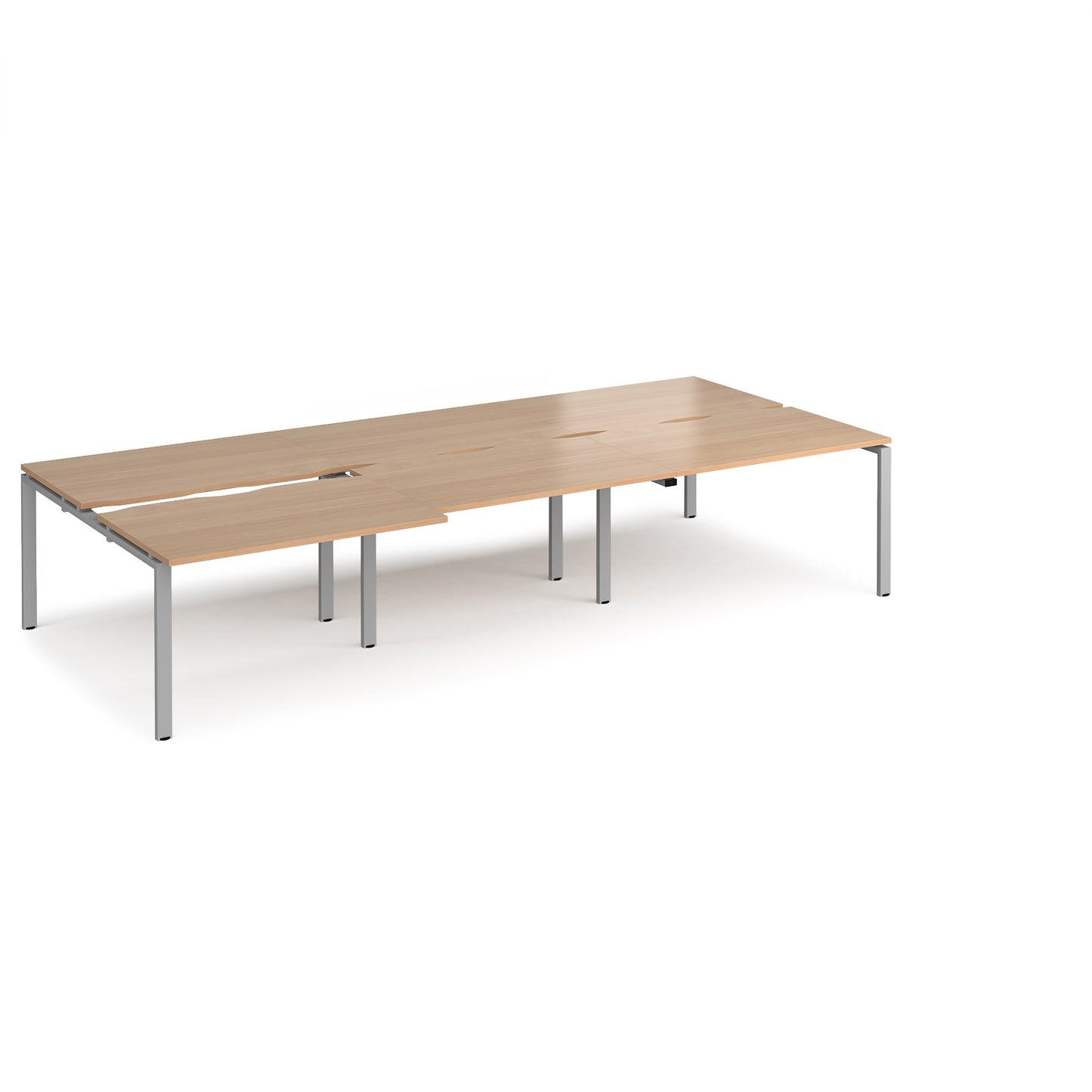 Adapt sliding top triple B2B desks 1600mm deep - STE3616-S-B