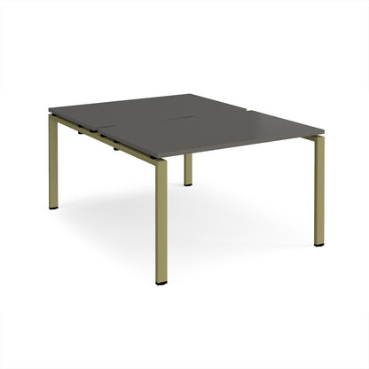 Adapt back to back desks 1600mm deep - E1216-GN-OG
