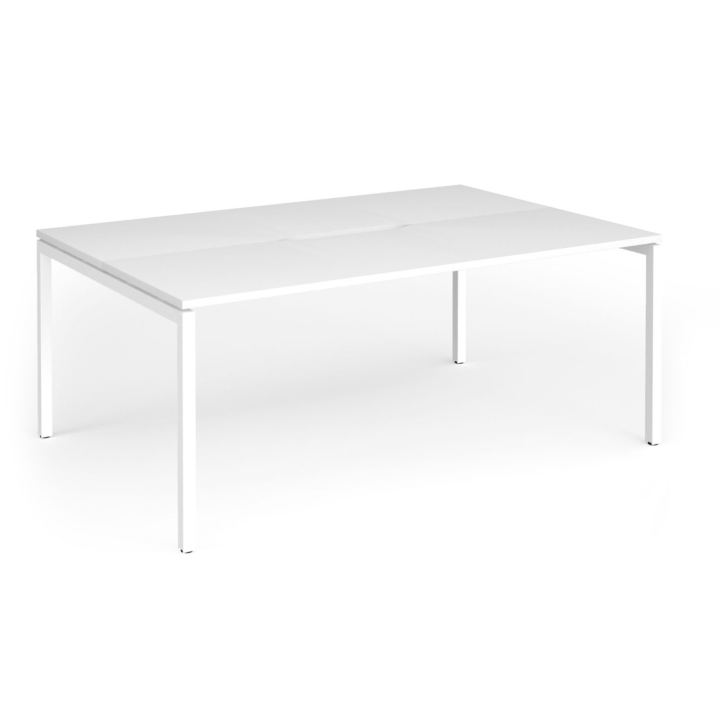 Connex Plus Goal Post back to back desks 1200mm deep - GCO1812-WH-WH