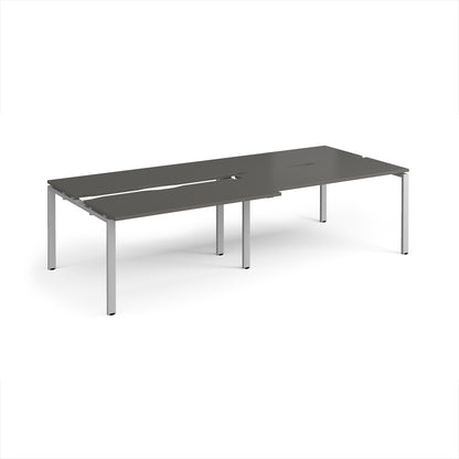 Adapt sliding top double B2B desks 1200mm deep - STE2812-S-OG