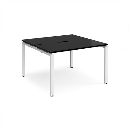 Adapt back to back desks 1200mm deep - E1212-WH-BK