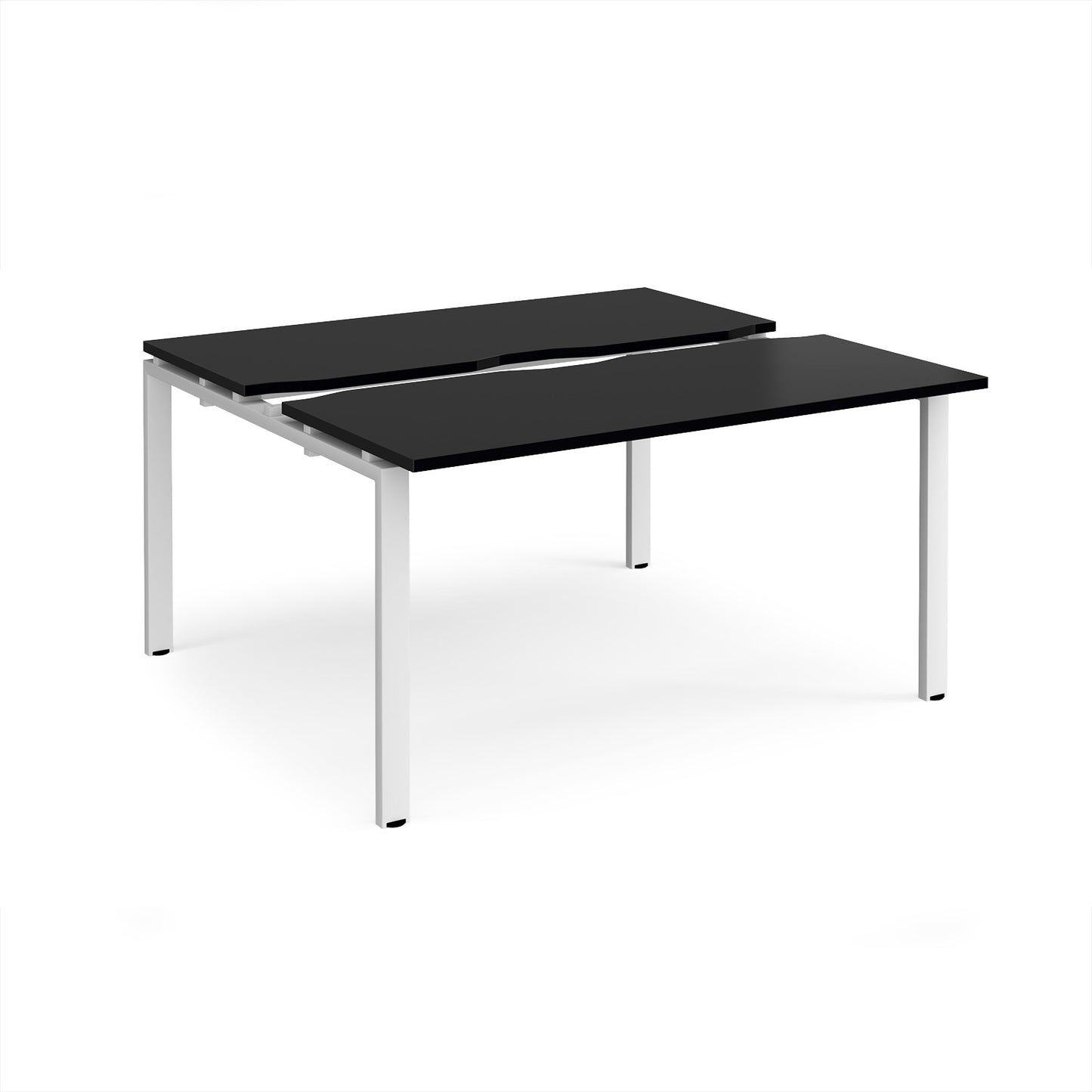 Adapt sliding top B2B desks 1200mm deep - STE1412-WH-BK