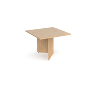 Arrow head leg square extension table