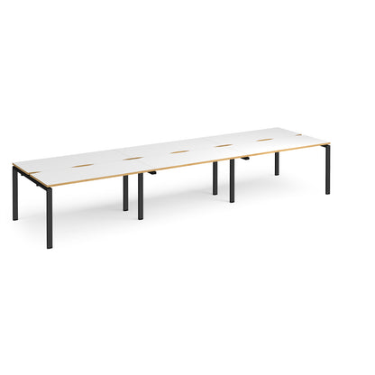 Adapt triple back to back desks 1200mm deep - E4212-K-WO