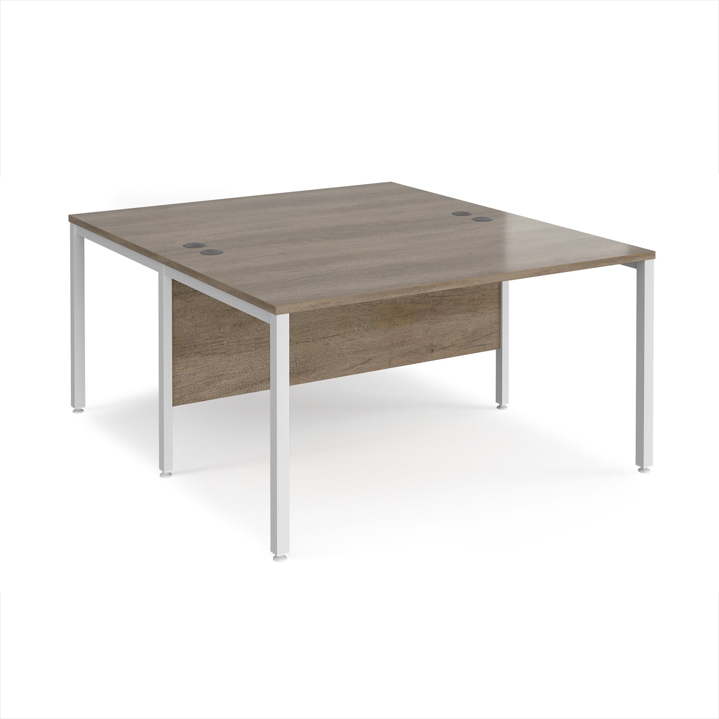 Maestro 25 bench back to back straight desks 1600mm - MB1416BWHNO