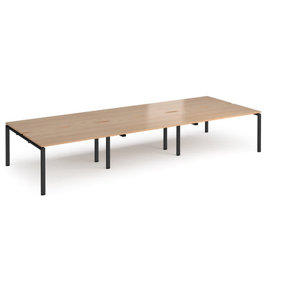 Adapt triple back to back desks 1600mm deep - E4216-K-B