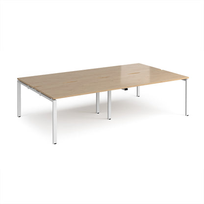 Adapt double back to back desks 1600mm deep - E2816-WH-KO