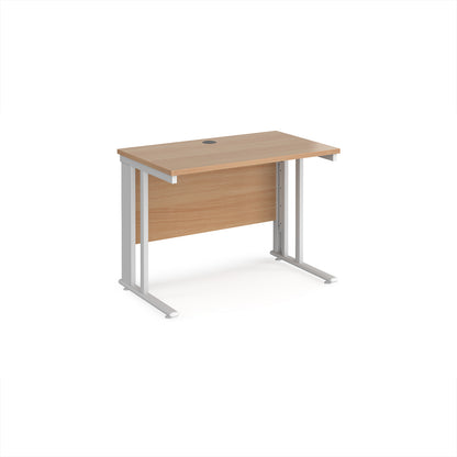 Maestro 25 cable managed 600mm deep desk - MCM610WHB