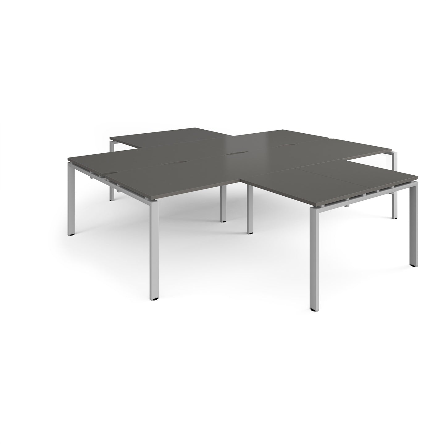 Adapt 4 desk cluster with returns - ER28168-S-OG