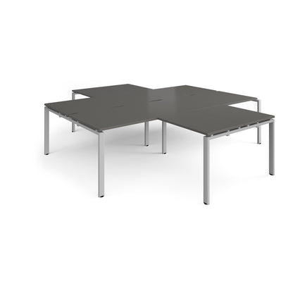 Adapt 4 desk cluster with returns - ER28168-S-OG