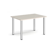 Rectangular radial leg meeting table