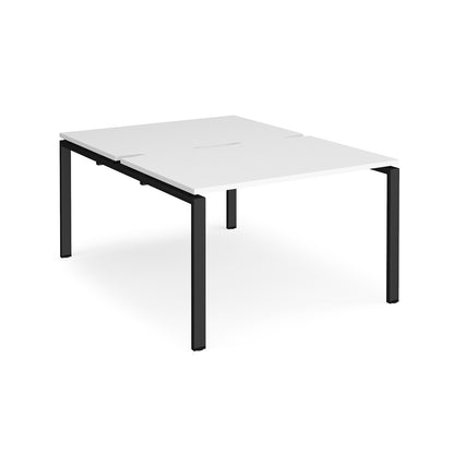 Adapt back to back desks 1600mm deep - E1216-K-WH