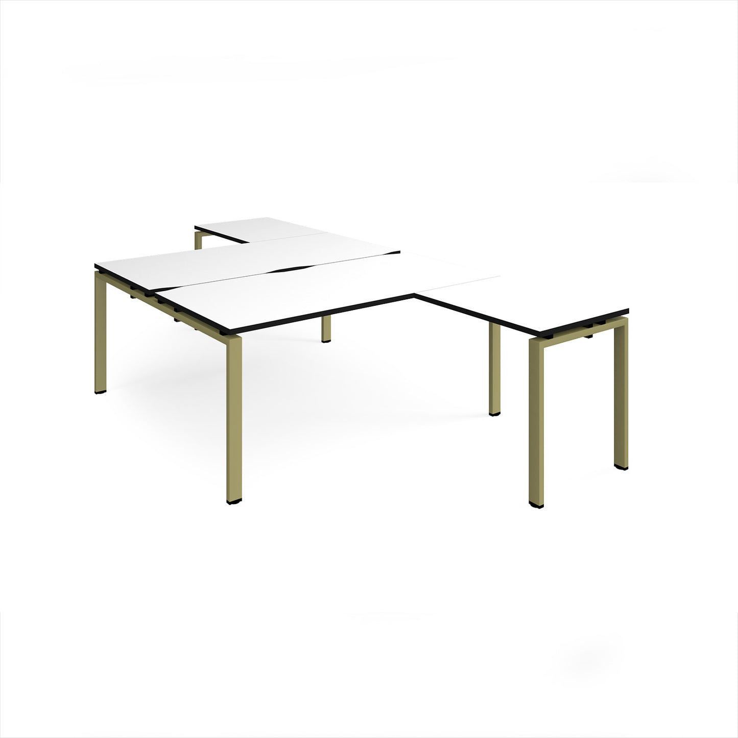 Adapt back to back desk with return - ER16168-GN-WK