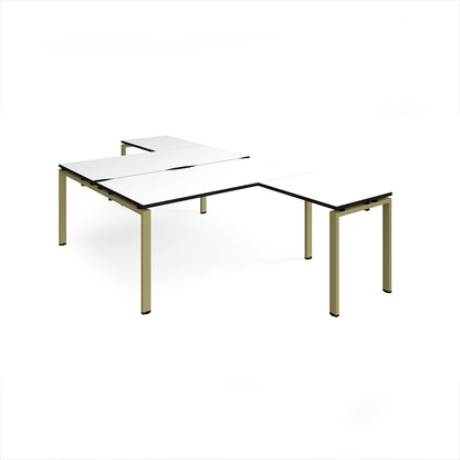 Adapt back to back desk with return - ER16168-GN-WK