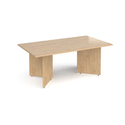 Arrow head leg rectangular boardroom table