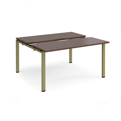 Adapt sliding top B2B desks 1200mm deep - STE1412-GN-W