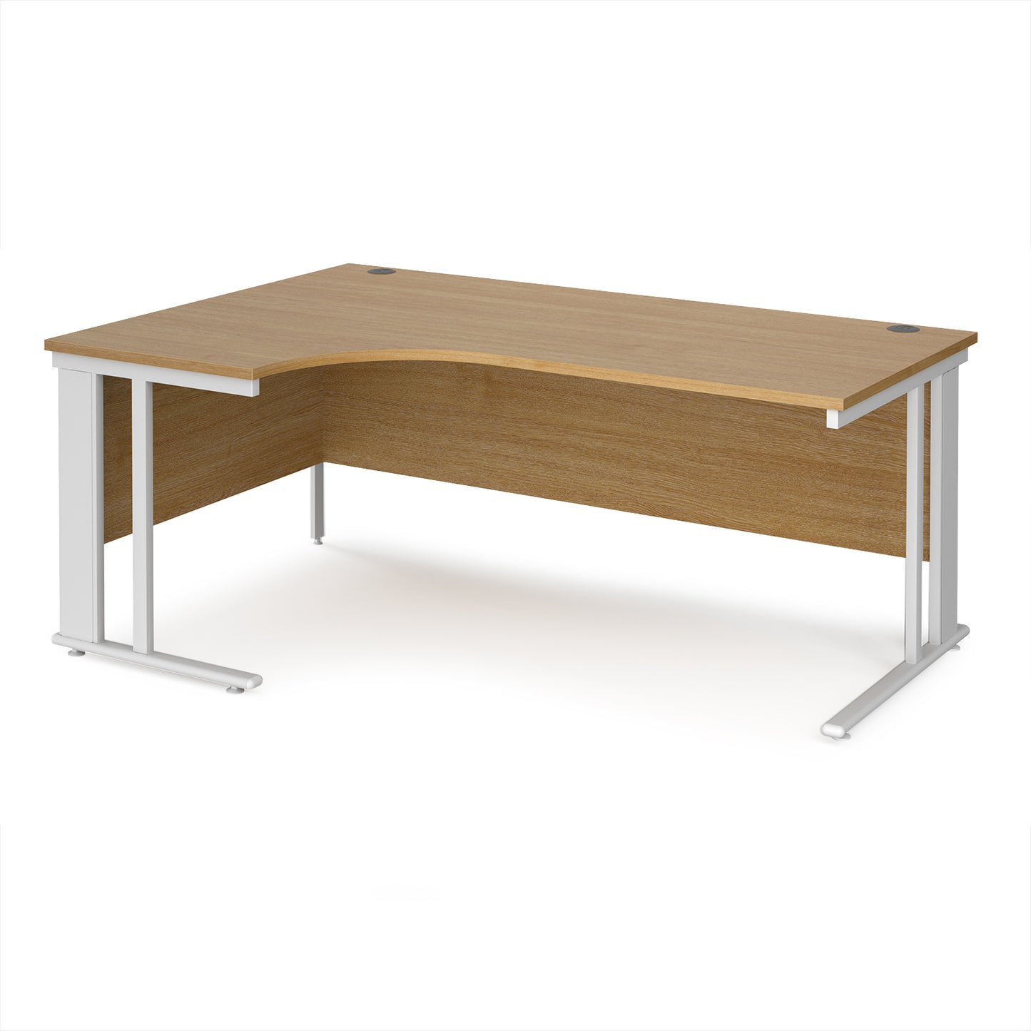 Maestro 25 cable managed left hand ergonomic desk - MCM18ELWHO