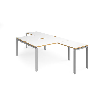 Adapt back to back desk with return - ER14168-S-WO