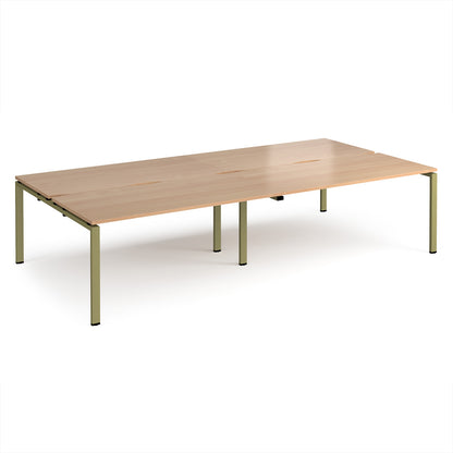 Adapt double back to back desks 1600mm deep - E3216-GN-B