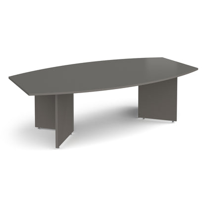 Arrow head leg radial boardroom table - ERB24OG