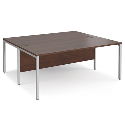 Maestro 25 bench back to back straight desks 1600mm - MB1816BSW