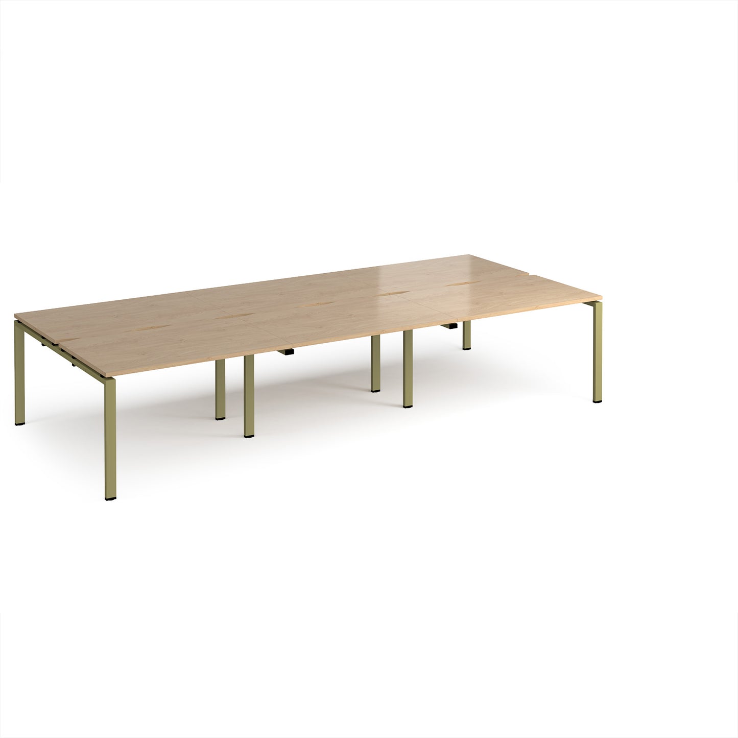 Adapt triple back to back desks 1600mm deep - E3616-GN-KO