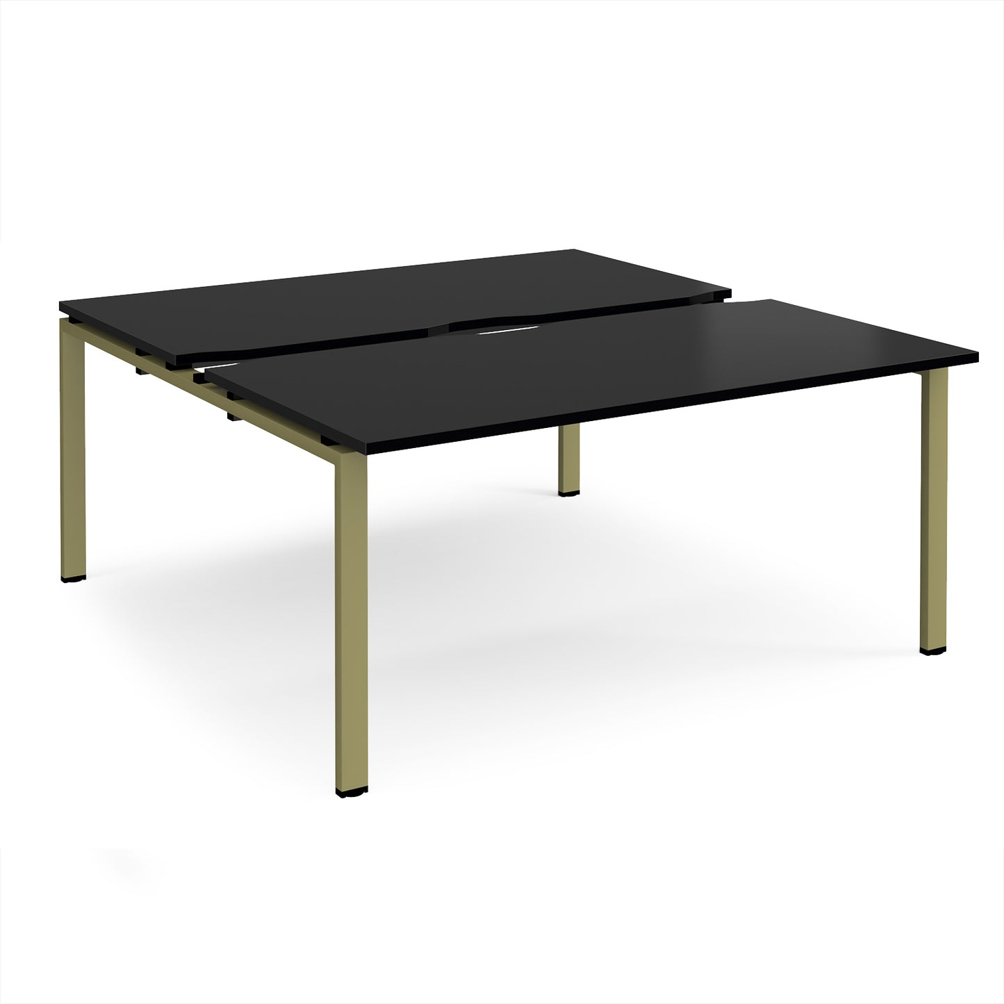 Adapt sliding top B2B desks 1600mm deep - STE1616-GN-BK