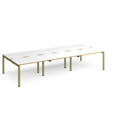 Adapt triple back to back desks 1600mm deep - E3616-GN-WO
