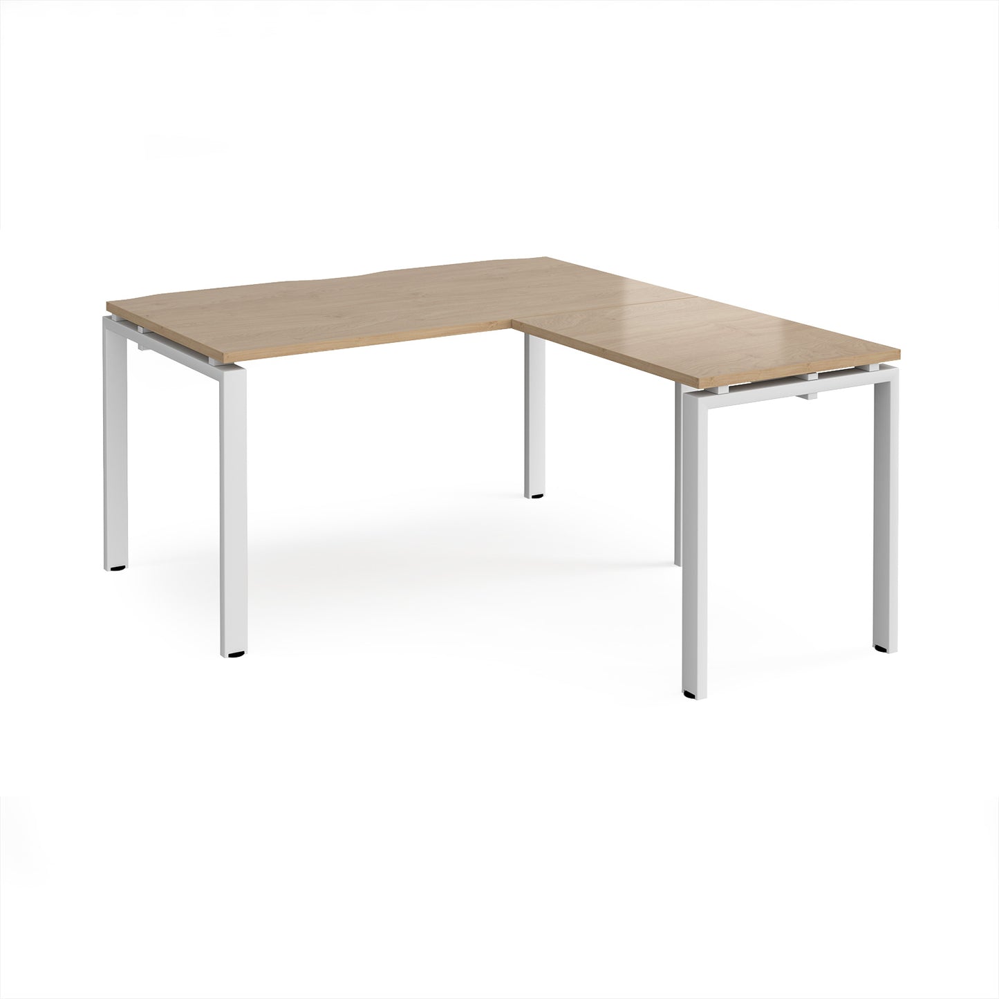 Adapt straight desk with return - ER1488-WH-KO
