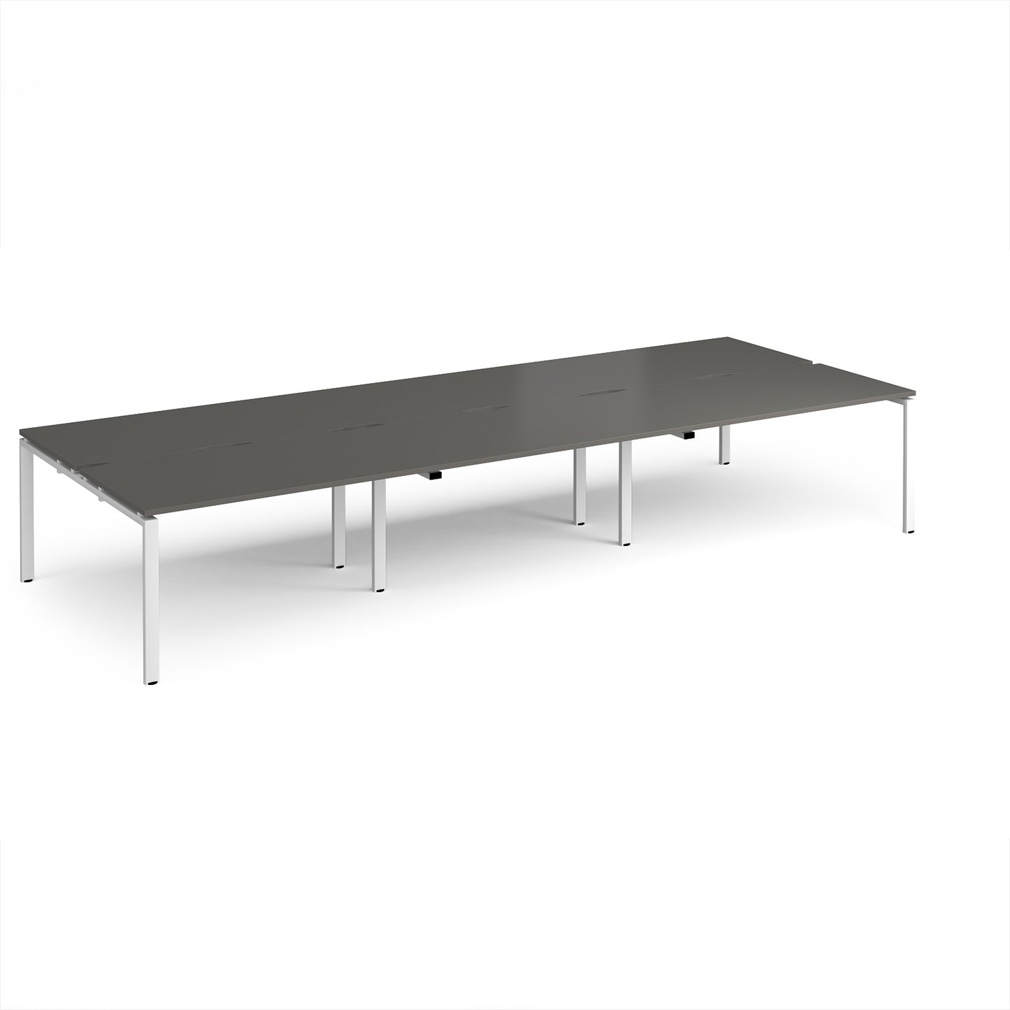 Adapt triple back to back desks 1600mm deep - E4216-WH-OG