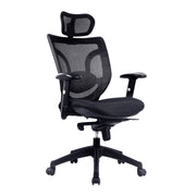 High Back Mesh Synchronous Executive Armchair with Integral Headrest
