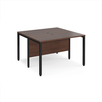 Maestro 25 bench back to back straight desks 1200mm - MB1212BKW