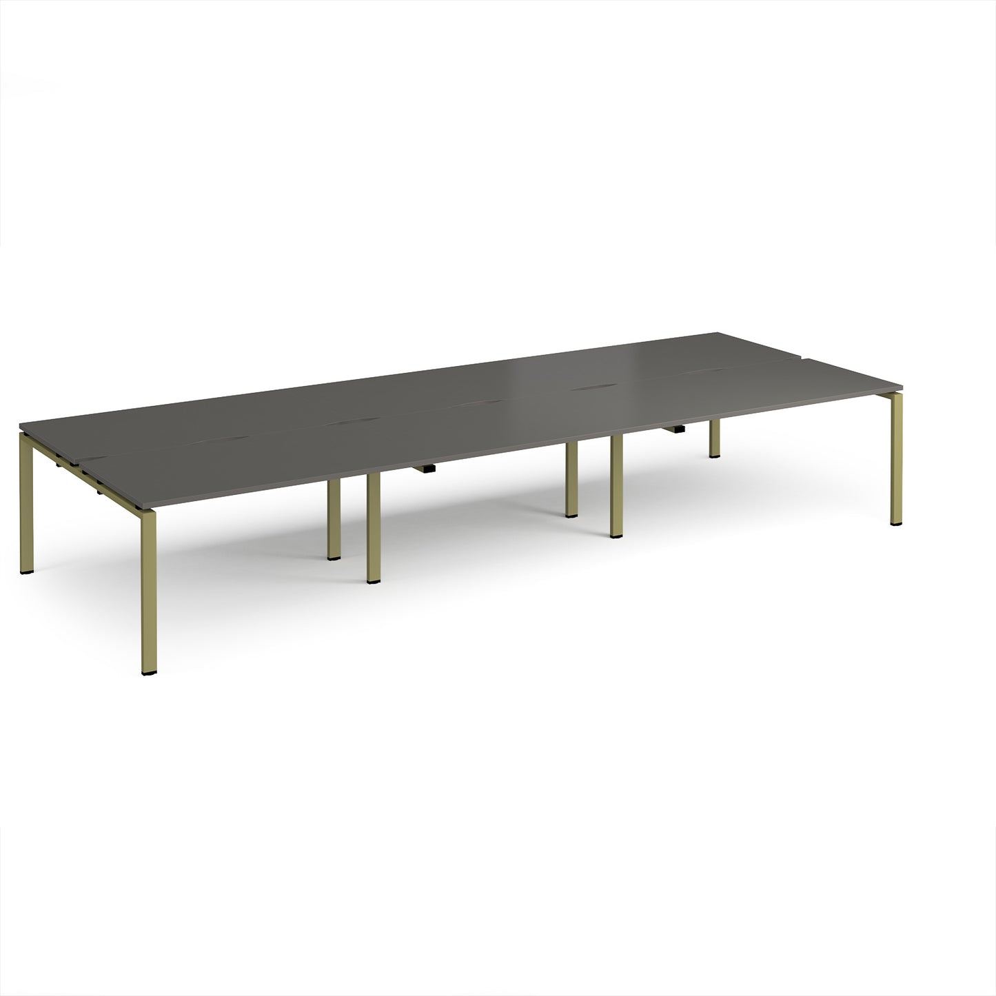 Adapt triple back to back desks 1600mm deep - E4216-GN-OG