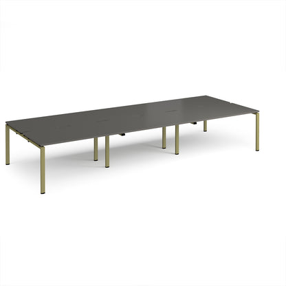 Adapt triple back to back desks 1600mm deep - E4216-GN-OG