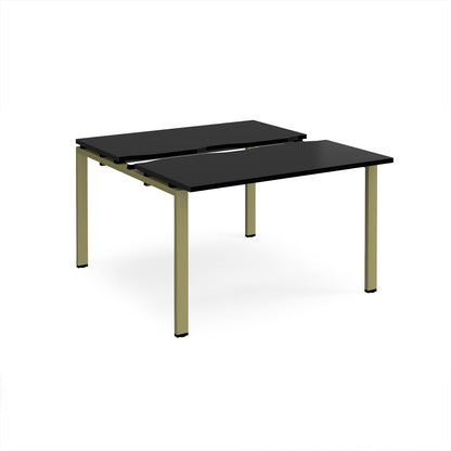 Adapt sliding top B2B desks 1200mm deep - STE1212-GN-BK
