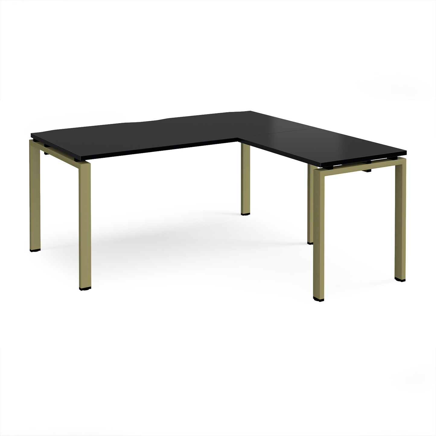 Adapt straight desk with return - ER1688-GN-BK