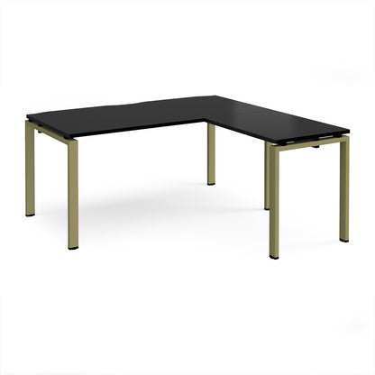 Adapt straight desk with return - ER1688-GN-BK