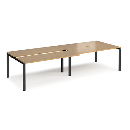 Adapt sliding top double B2B desks 1200mm deep - STE3212-K-O