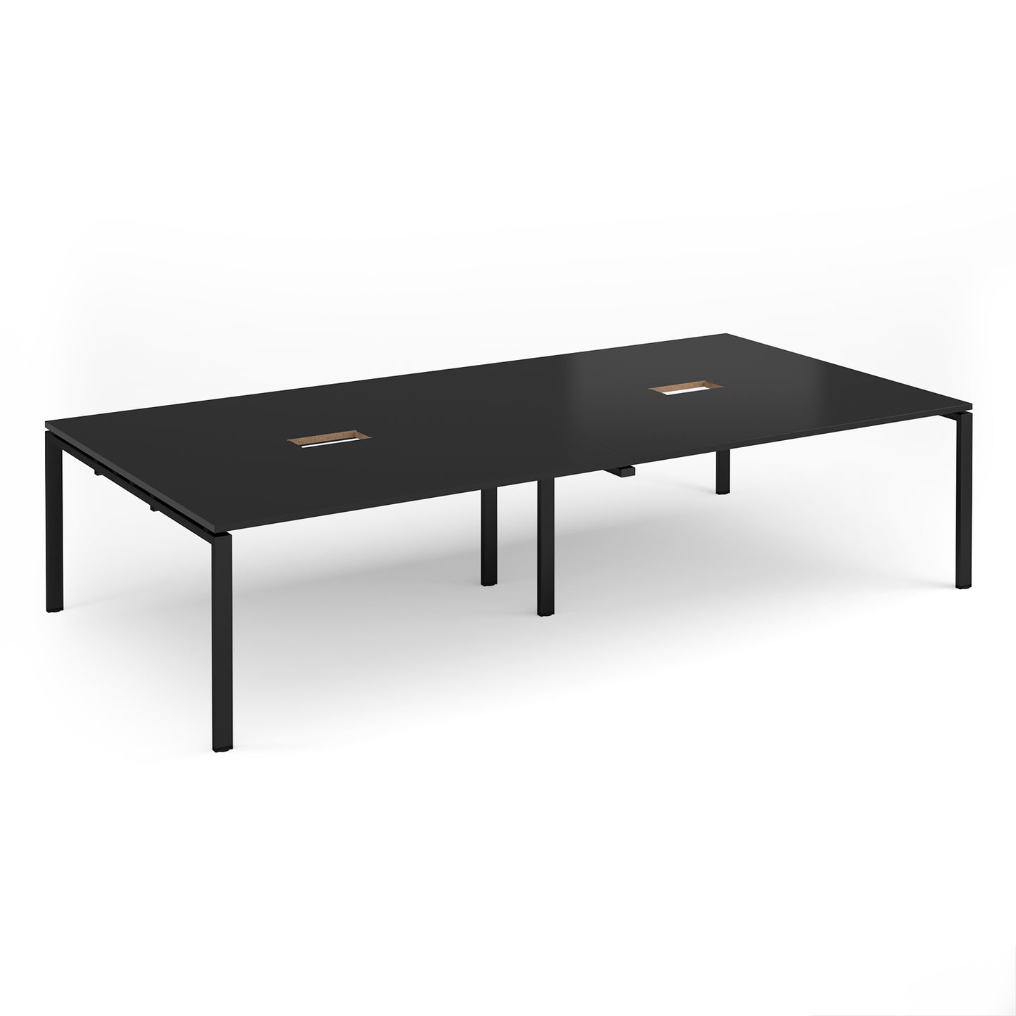 Adapt rectangular power ready boardroom table - EBT3216-CO-K-BK