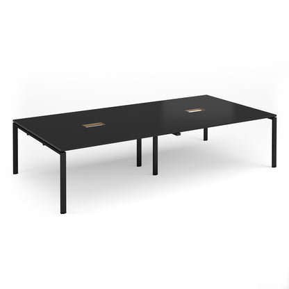 Adapt rectangular power ready boardroom table - EBT3216-CO-K-BK