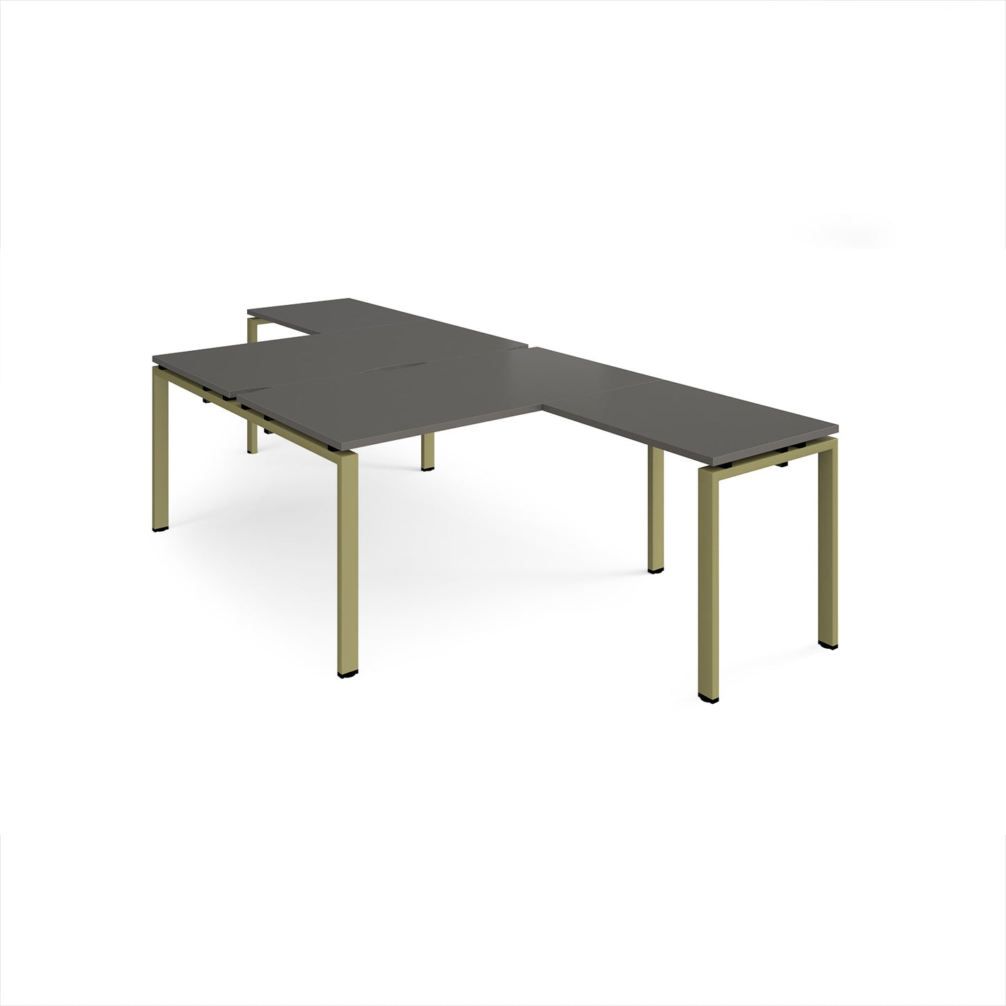 Adapt back to back desk with return - ER14168-GN-OG