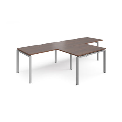 Adapt double desk with returns - ER3288-S-W