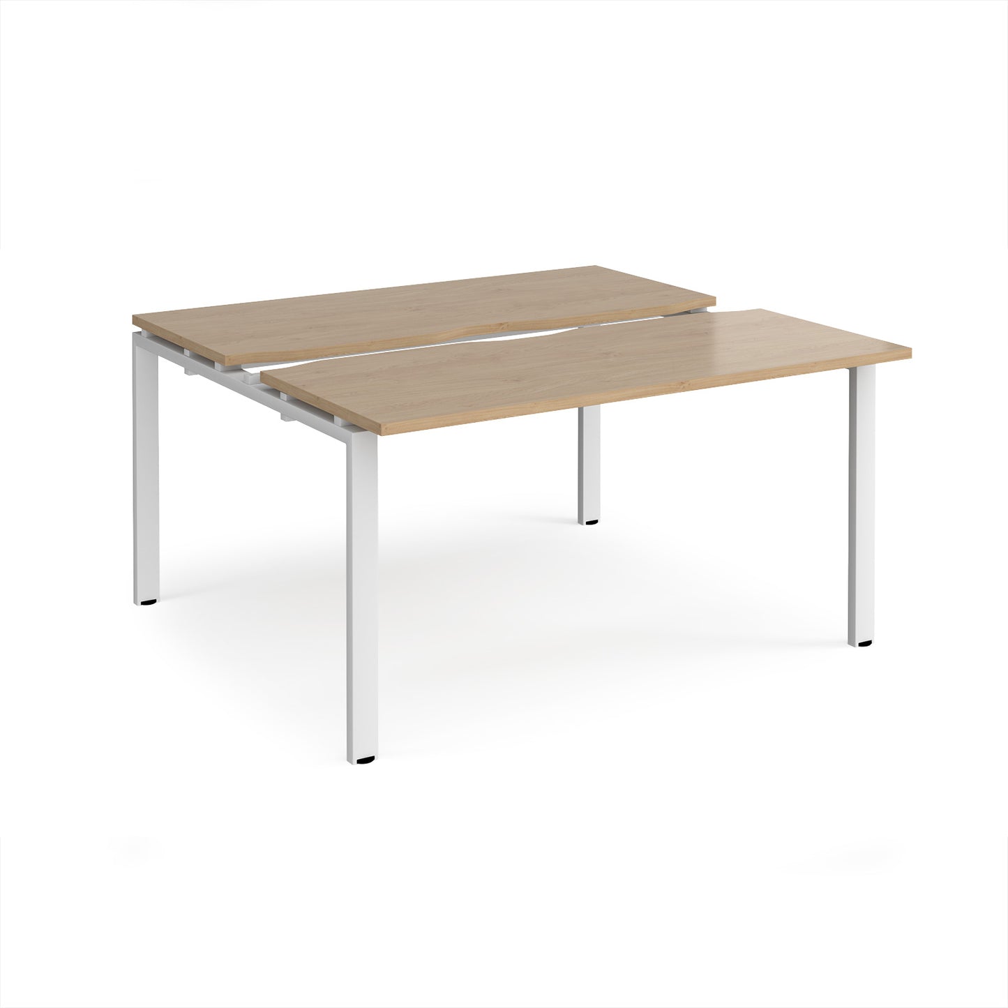 Adapt sliding top B2B desks 1200mm deep - STE1412-WH-KO